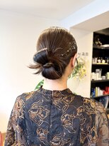 シアン ヘア デザイン(cyan hair design)&nbsp;【cyan】タイトシニヨンアレンジ