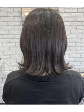 レコジョ(Recojo) 外はねボブxカーキグレージュ/ HIDE