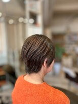 アシャ ヘアー ソリューション 神戸店(asha hair solution)&nbsp;ミルクティーブロンド/ダークブルー/デジタルパーマ/摂津本山