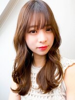 フラップ 豊橋(FLAP)&nbsp;韓国風レイヤー◎オリーブベージュ×ふんわり透明感セミロング