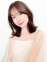 ファナ(fha-na) ☆ 韓国風 ミディアムレイヤー シースルーバング☆イメチェン
