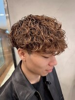 メンズサロン ガウディ 三宮店(men's salon Gaudi)&nbsp;波巻きスパイラルパーマ×メンズ刈り上げツーブロックマッシュ