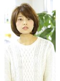 大人可愛いエアリーショートボブ(北澤)