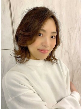 ヘアアンドメイク オプシス(Hair&Make OPSIS) 柔らかベージュブラウンで、春を先取りミディスタイル♪