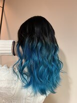 ダブル アンダーバー サロン(W_SALON) 【W_SALON 河原町】エメラルドブルー/グラデーション