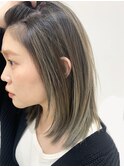 外国人コントラストハイライト×フェザーカット☆◎30代40代