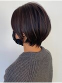 ハイライト×ショートボブ