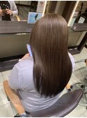 髪質改善カラー ミルクティーブラウン