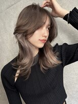 サイン 表参道(SIGN)&nbsp;イヤリングカラーインナーカラーハイライトカラーレイヤーカット