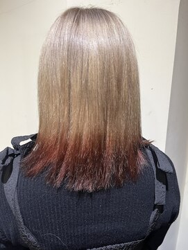 ヘアースペースブルーム リアン 岡町店(HAIR SPACE BLOOM Lien) 【岡町/水素カラー】裾カラー