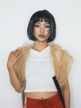 ファースト 吉祥寺(FIRST KICHIJOJI) 地毛ハイライト グリーンカラー【FIRST】吉田京介