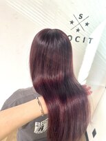 ヘアーアンドスパソシット(HAIR&SPA SOCIT)&nbsp;ブリーチ無しで作る艶々ピンク♪