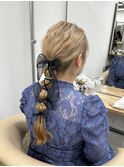 ヘアセット/編みおろし/パーティーヘア/ヘアアレンジ/千葉/AIRI