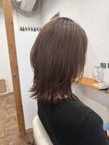 ヘアサロン リーフ(Hair Salon Leaf) レイヤーボブ　アンバーベージュ