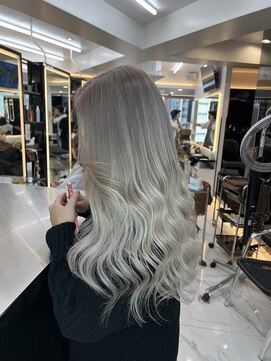 ラピス 渋谷本店(Lapis) ホワイトミルクティー/シールエクステ/髪質改善