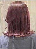 ２０代３０代４０代５０代小顔ミディアム/ベビーピンク