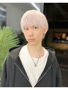 ナナ(NANA) メンズカット/ホワイト/ブリーチ/カラー