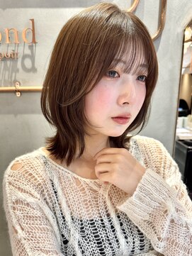 ロンド エスポワール 錦糸町(Lond espoir) ◯20代30代40代オリーブグレーレイヤーカットクラゲヘア顔周り