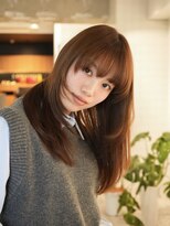 ラヴィズム 長岡店(LUVISM) 韓国/顔周りレイヤー/ダブルカラー/ベージュ/前髪新潟長岡宮関