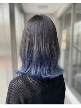 ヘアークリアー 草加 大人可愛い20代30代40代ブルーグラデーション