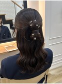 ハーフアップカチモリ☆
