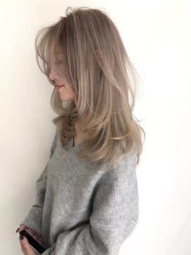 ジルブラン 土浦(JIL BLAN) ハイライトバレイヤージュダブルカラーケアブリーチ20代30代