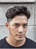 仙台オールバックパーマラルフカールメッシュハイライト刈り上げ