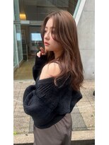 エヌ 大阪梅田店(enu) 【大阪梅田】ミルクティベージュ×韓国風くびれ巻き