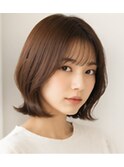 髪質改善×春カラー◎大人可愛いひし形ショートボブ20代
