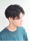センターパート64波巻きスパイラル