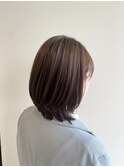 レイヤーボブ　艶カラー　30代、40代、50代