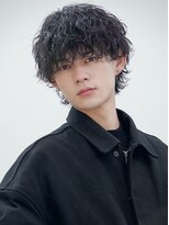 テン 心斎橋(tenn.)&nbsp;心斎橋シャドウパーマメンズマッシュウルフカット波巻きパーマ