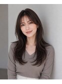 40代大人女性レイヤーセミミディアムスタイル