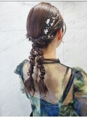 編みおろしドレスヘア＊