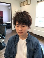 理容 うめむら 無造作ミックスパーマ