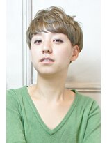 ヨファ ヘアー(YOFA hair)&nbsp;透明感ラベンダーカラーイメチェンショート前髪パーマ0401