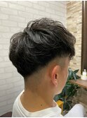 ツーブロック/メンズパーマ/ニュアンスパーマ/ブルージュ