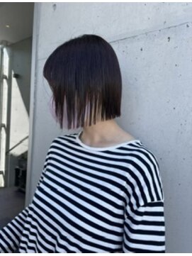 アチーブリス(achieve Liss) コンパクト 切りっぱなし黒髪ナチュナルボブ♪