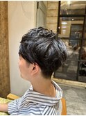 ショート×パーマ×マッシュ