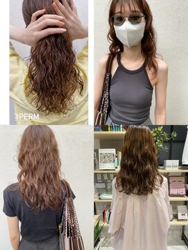 フェンヘアーアイス 中目黒(Fen.hair ici) うるツヤヘルシースタイルくせ毛風カール前髪うる艶髪モテ髪