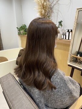 チオ(Chio) 【石坂遥香】ブリーチなしカラー グレージュカラー