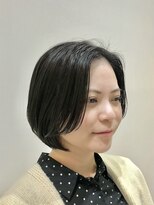 ネウィ ジャム 町田(newi JAM)&nbsp;ショートボブ/ブルーグレージュ/ひし形シルエット/暗髪