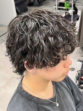 リベル(LIBER) メンズカット＋波巻きスパイラルパーマ