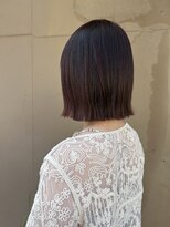 ココカラヘアー プラス(cococara‐hair plus)&nbsp;ピンクブラウン/艶髪/切りっぱなし/外ハネボブ//