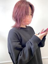 テーラヘアー 公津の杜店(TELA HAIR) ボブウルフ×チェリーピンク【TELA HAIR 公津の杜店】