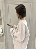 YOKE 切りっぱなしボブ前下がりボブ髪質改善オリーブグレージュ
