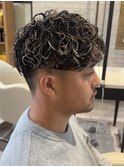 メンズカットマッシュショートスパーキーショートセンターパート