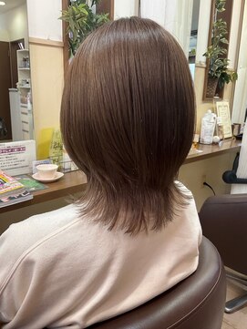 コアフィールフィス(COIFFURE fils) ウルフミディ 髪質改善トリートメント ミルクティーベージュ