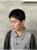20代30代40代◎似合わせカット流行黒髪メンズスパイキーショート