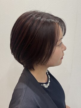 ディーエックス ウエスト(Dxxxx WEST) ボルドーカラー×ショートカット